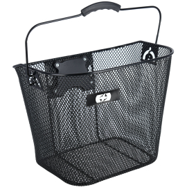 Wire Front Basket Quick Release - Black