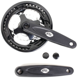 Chainset Alloy/Steel 24/34/42 Teeth 170mm Black With Guard