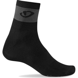 GIRO COMP RACER CYCLING SOCKS 3 PACK 2018: BLACK/DARK SHADOW S