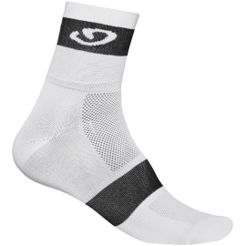 GIRO COMP RACER CYCLING SOCKS 3 PACK 2018: WHITE/BLACK M