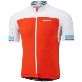 RoadRace Premio mens short sleeve jersey chilli  white medium