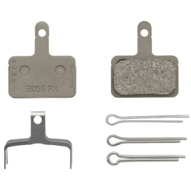 B05S-RX disc pads and spring, resin pad, steel back