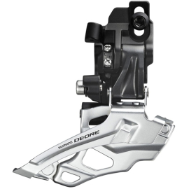 FD-M616 Deore 10-speed double front derailleur, top-pull, direct-fit, black