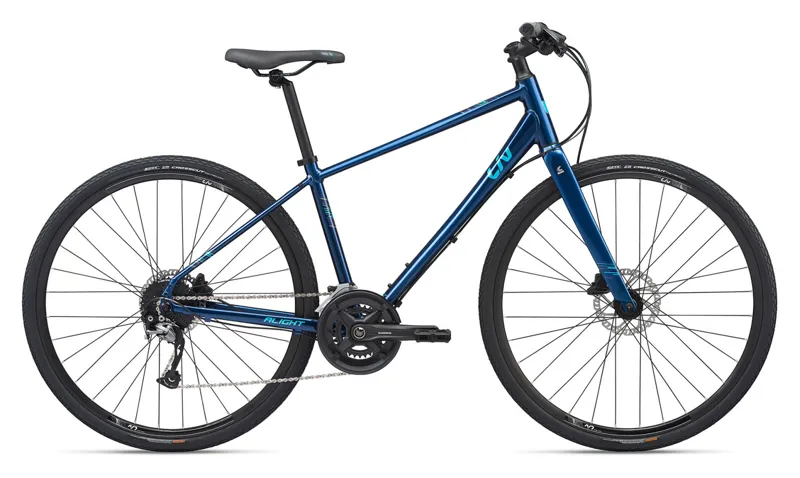 2020 Liv Alight 1 Disc Hybrid Bike in Blue pennyfarthing